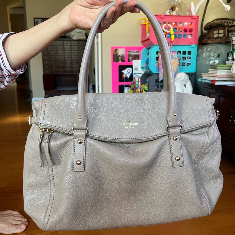Kate Spade Pebble Leather Satchel Handbag Purse